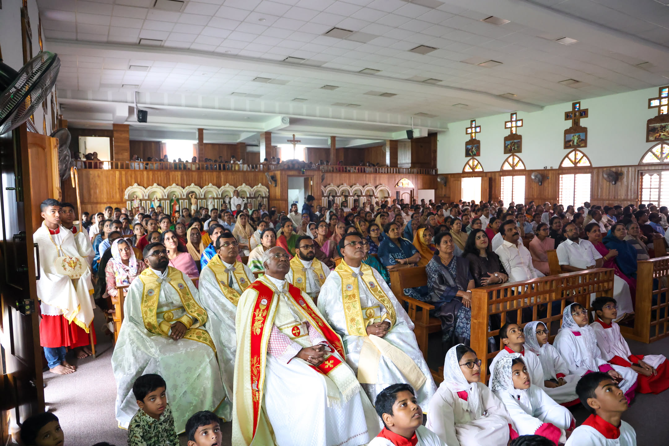 Clergy and parishioners gathered for Parish Day