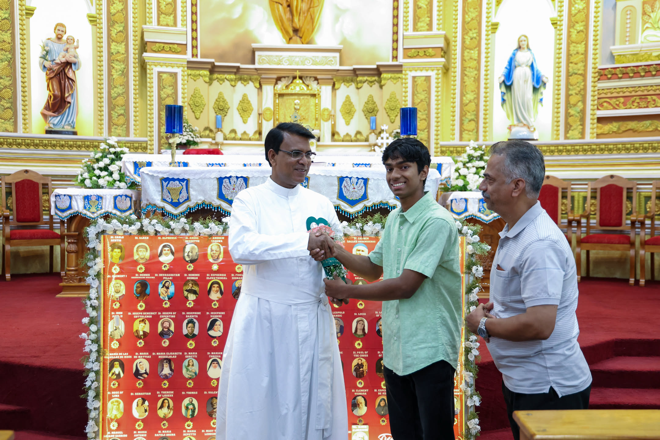 A presentation during the parish Tubu celebration