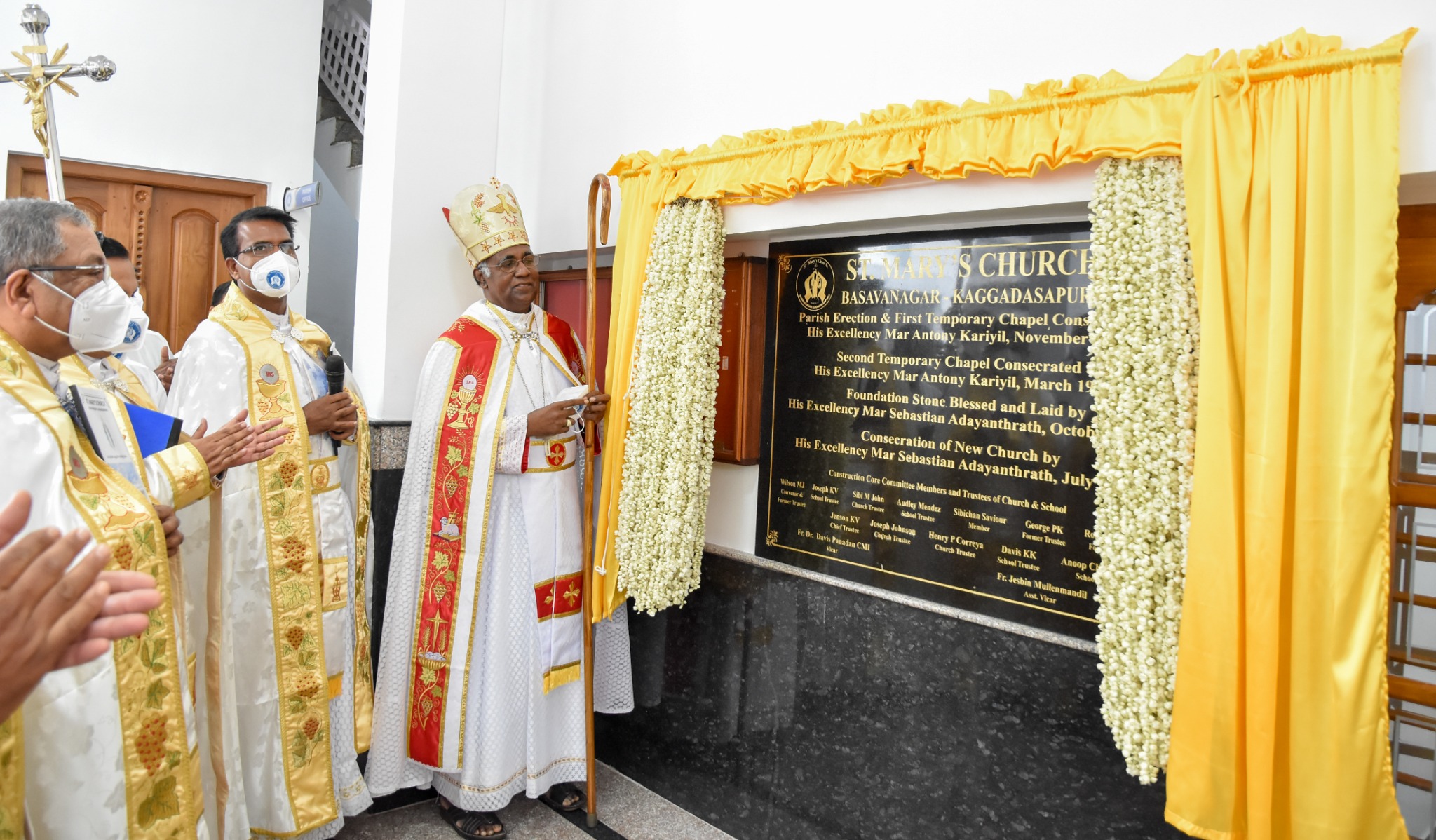 Unveiling the church memorial plaque